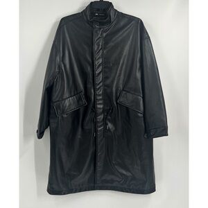 Zara Faux Leather Oversized Coat NEW!